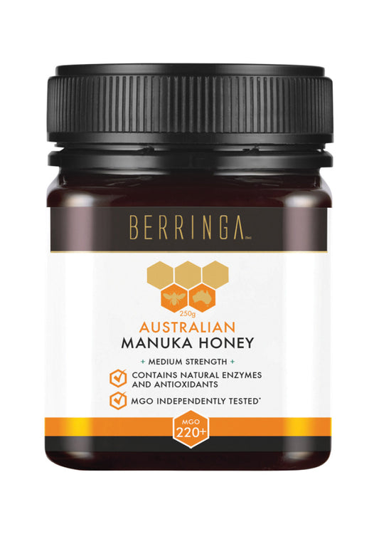 Berringa Honey Aust Manuka Medium Strength (mgo 220) 250g