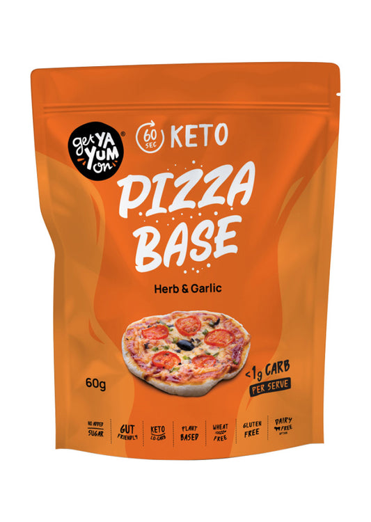 Get Ya Yum On Pizza Base Herb And Garlic 60g
